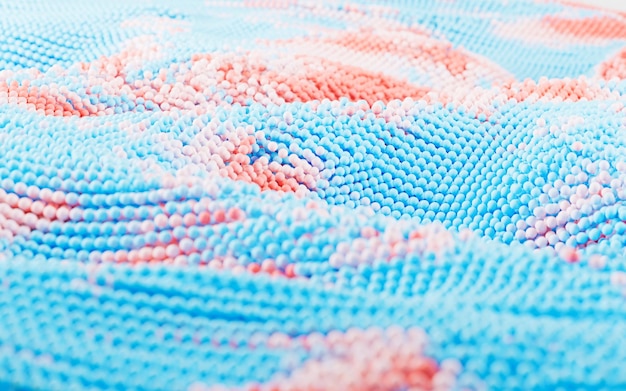 Вышитая работа на ткани